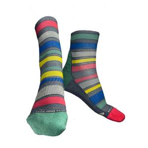 Yank Performance Merino Quarter Socks | Mismatched Rainbow
