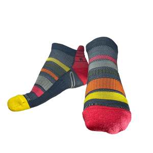 Yank Performance Merino Ankle Sock | Mismatched Stripe