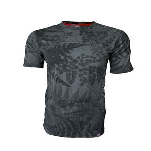 Men's NZ Flora Box Tee | Charcoal
