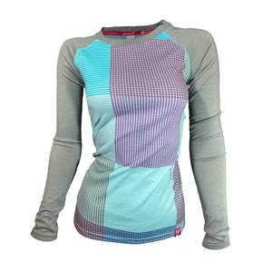 Women's Hawea Long Sleeve Merino | Lake Blue