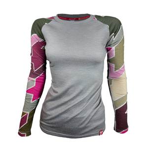 Made For Women: Women's Houndstooth Long Sleeve Merino | Grey