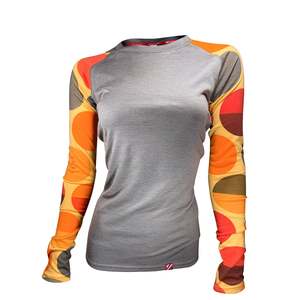 Long Sleeves: Women's Sunset Merino Long Sleeve | Clay