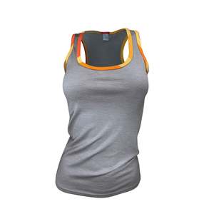 Women's Sunset Merino Singlet | Clay