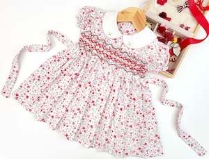 Girls: Kids | Girls Smocked Dress Floral Print
