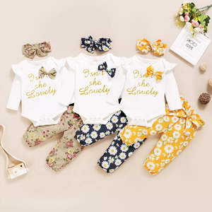 Baby Girl: Baby Girl Casual Floral Sets