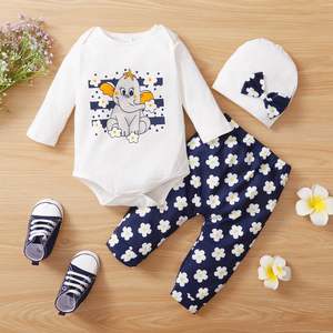 Baby Girl: 3pcs Baby Girl Cotton Baby's Sets