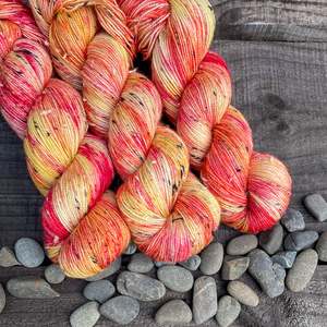 Flaming Sword ~ Tweedy ~ Donegal Nep Merino Sock