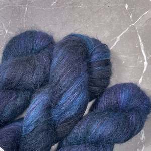 Silk: Afterglow (saturated blurple) ~ Aura ~ Suri Silk Fluff