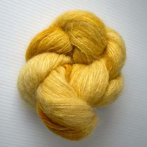 Golden Child ~ Aura ~ Suri Silk Fluff OFMDyarn