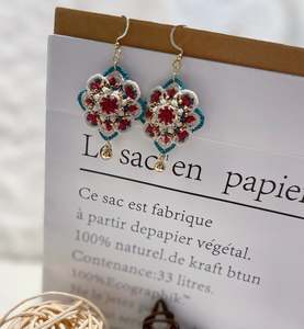 Micro Crochet Jewellery: Micro Crochet Mandala Earrings