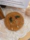 Micro Crochet Pinecone Earrings