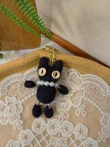 Flexible Cat Key Charm