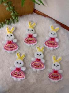 Crochet Hair Accessory: Bunny Girl Hair Clip