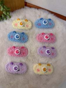 Crochet Hair Accessory: Fluffy Monster Hair Clip