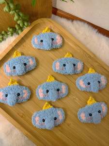 Crochet Hair Accessory: Fluffy Elephant Hair Clip