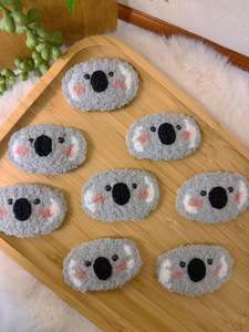 Fluffy Koala Hair Clip