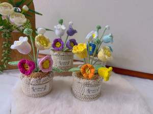 Crochet Floral Art: Potted Lily of the Valley