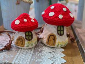 Crochet Bags: Crochet Mushroom Cottage Bag