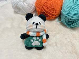 New Arrivals: Scarfed Panda Key Charm