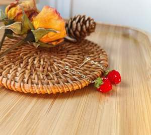 New Arrivals: Micro Crochet Strawberry Earrings
