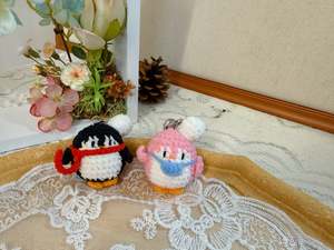 Creative Keychain: Baker Penguin Key Charm