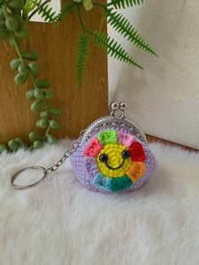 Crochet Bags: Hapy Face Coin Purse