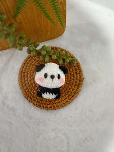 Crochet Decoration: Mochi Panda Key Charm