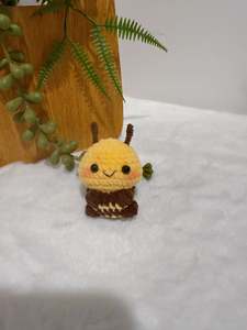 Crochet Decoration: Mochi Bee Key Charm