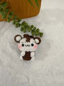Crochet Decoration: Mochi Monkey Key Charm