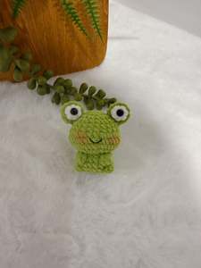 Crochet Decoration: Mochi Frog Key Charm