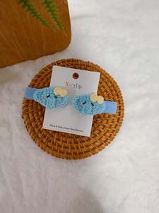 Crochet Hair Accessory: Elephant Baby Hair Clips