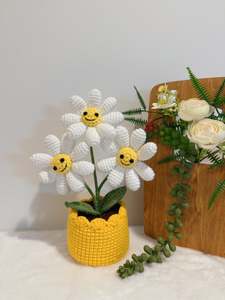 Three Little Daisy Smiles Pot