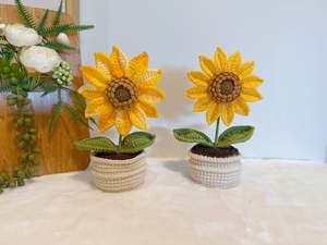 Golden Sunflower Pot