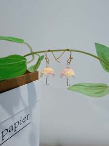Micro Crochet Jewellery: Umbrella Earrings