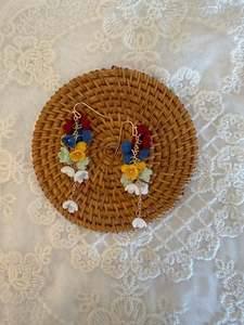 Micro Crochet Jewellery: Vintage Flowers Earrings