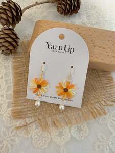 Micro Crochet Jewellery: Openwork Daisy Earrings