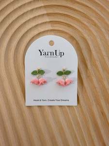 Dyed Lily of the Valley Earrings