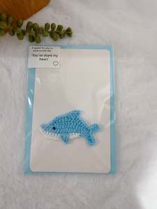 Blue Shark Greeting Card