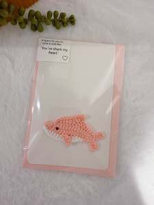 Pink Shark Greeting Card