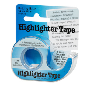 Highlighter Tape - Blue - Yarnz