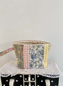 Bag 1: Large quilted patchwork pouch
