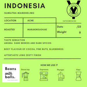 Products: SOS Single Origin Sumatra - The Yellow Roastery