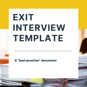 Products: Exit Interview Template - Face to Face Yellowconsulting2023