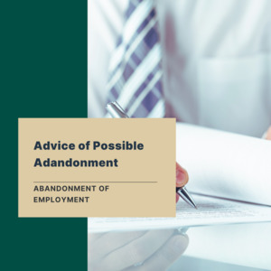 Products: Advice of Possible Abandonment Letter Template Yellowconsulting2023