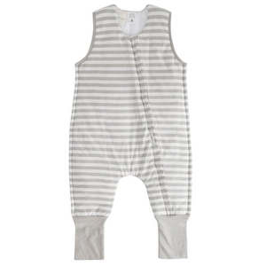 Clothing: Woolbabe - 3-Seasons Sleeping Suit - Pebble