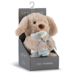 Baby: Little Linen - Plush Toy & Washers Set - Barklife Dog