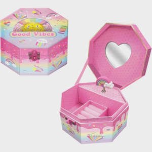 Hot Focus - Good Vibes Rainbow Musical Jewellery Box