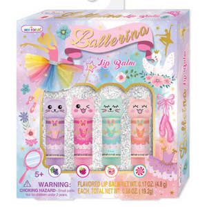 Hot Focus - Ballerina Lip Balm - 4 Pack