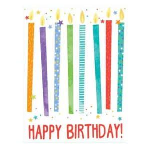 Cards Invitations: Mini Birthday Card - Candles