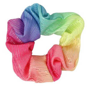 Accessories: Pink Poppy - Rainbow Scrunchie